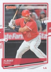 2020 Donruss Base Set Albert Pujols #188 card