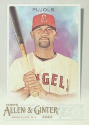 2020 Topps Allen & Ginter Base Set Albert Pujols #110 card