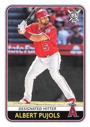 2020 Topps Big League Base Set Albert Pujols #113 card