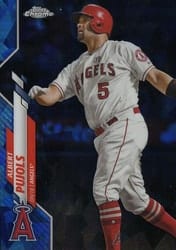 2020 Topps Chrome Sapphire Edition Base Set Albert Pujols #497 card