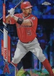 2020 Topps Chrome Update Sapphire Edition Base Set Albert Pujols #U-142 card