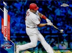 2020 Topps Chrome Update Sapphire Edition Base Set Albert Pujols #U-267 card