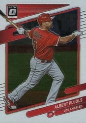 2021 Donruss Optic Base Set Albert Pujols #105 card