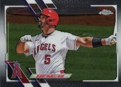 2021 Topps Chrome Base Set Albert Pujols #102 card