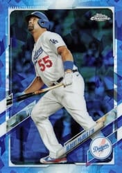 2021 Topps Chrome Update Sapphire Edition Base Set Albert Pujols #US200 card