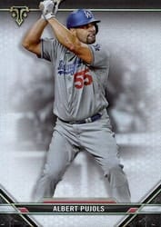 2021 Topps Triple Threads Base Set Albert Pujols #41 card