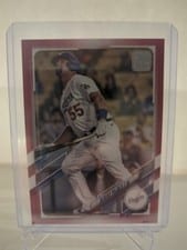 2021 Topps Update Albert Pujols Mother's Day Hot Pink #US200 card