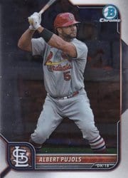 2022 Bowman Chrome Base Set Albert Pujols #28 card