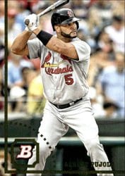 2022 Bowman Heritage Base Set Albert Pujols #27 card