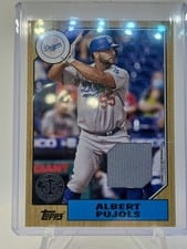 2022 Topps 1987 Topps Baseball Relics (Series 1) Albert Pujols #87R-AP card