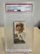 2022 Topps Allen & Ginter Albert Pujols Mini Exclusive #399 card