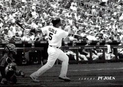 2022 Topps Black & White Base Set Albert Pujols #7 card