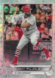 2022 Topps Chrome Logofractor Edition Base Set Albert Pujols #85 card