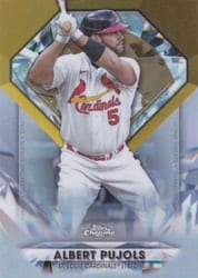 2022 Topps Chrome Update Diamond Greats Die-Cuts Albert Pujols #DGC-36 card