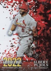 2023 Topps 2022's Greatest Hits Albert Pujols #22GH-21 card