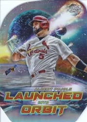2023 Topps Cosmic Chrome Launched into Orbit Albert Pujols #LIO-17 card