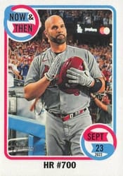 2023 Topps Heritage Now and Then Albert Pujols #NT-3 card