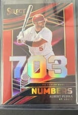 2024 Panini Select Select Numbers Albert Pujols #14 card