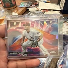 2025 Topps Chrome Update Helix Albert Pujols #HX-23 card