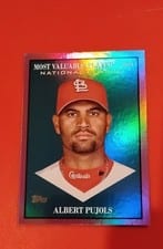 2025 Topps Update Most Valuable Albert Pujols #MV-23 card