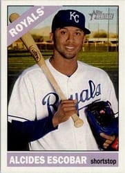 2015 Topps Heritage Base Set Alcides Escobar #339 card