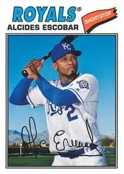 2018 Topps Archives Base Set Alcides Escobar #157 card