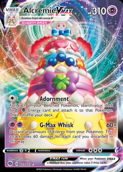 Champion's Path Alcremie VMAX #23 card
