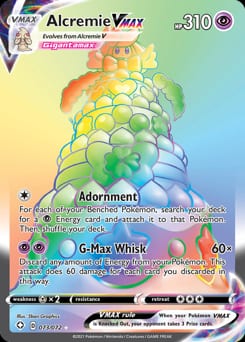 Shining Fates Alcremie VMAX #73 card
