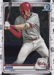 2020 Bowman Chrome Prospects Alec Bohm #BCP-29 card
