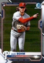 2021 Bowman Chrome Base Set Alec Bohm #94 card