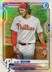 2021 Bowman Chrome Base Set Alec Bohm #94b card