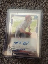 2021 Bowman Chrome Rookie Autographs Alec Bohm #CRA-AB card