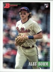 2021 Bowman Heritage Base Set Alec Bohm #19b card