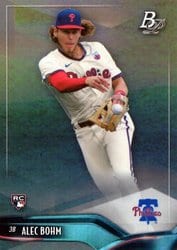 2021 Bowman Platinum Base Set Alec Bohm #20 card