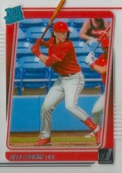 2021 Panini Chronicles Clearly Donruss Alec Bohm #15 card