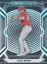 2021 Panini Chronicles Obsidian Alec Bohm #51 card