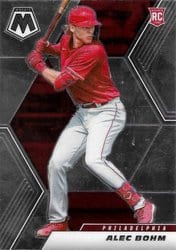 2021 Panini Mosaic Base Set Alec Bohm #220 card
