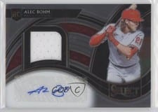 2021 Panini Select Rookie Jersey Autographs Alec Bohm #RJA-AB card