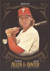 2021 Topps Allen & Ginter X Base Set Alec Bohm #100 card
