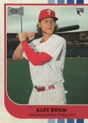 2021 Topps Archives Snapshots Base Set Alec Bohm #3 card