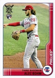 2021 Topps Big League Base Set Alec Bohm #108 card