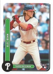 2021 Topps Brooklyn Collection Base Set Alec Bohm #40 card
