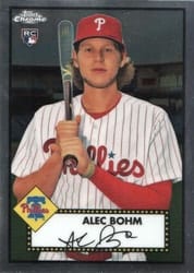 2021 Topps Chrome Platinum Anniversary Base Set Alec Bohm #1 card