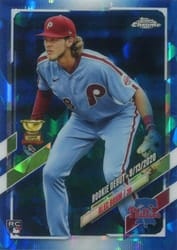 2021 Topps Chrome Update Sapphire Edition Base Set Alec Bohm #US250 card