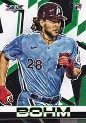 2021 Topps Fire Base Set Alec Bohm #73 card