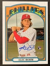 2021 Topps Heritage Real One Autographs Alec Bohm #ROA-AB card