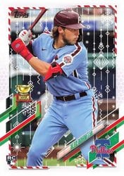 2021 Topps Holiday Base Set Alec Bohm #HW212 card