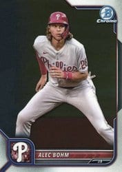 2022 Bowman Chrome Base Set Alec Bohm #22 card