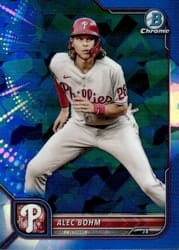 2022 Bowman Chrome Sapphire Edition Base Set Alec Bohm #22 card