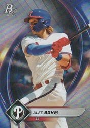 2022 Bowman Platinum Base Set Alec Bohm #36 card